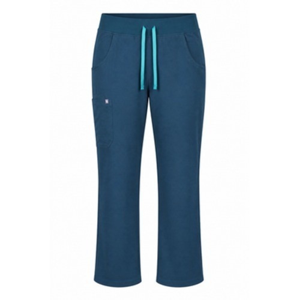 FIGS Kade Cargo Scrub Pants Women MP Blue Technical Drawstring Pockets Petite